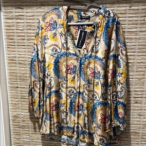 APNY Multicolor Floral Tunic Top